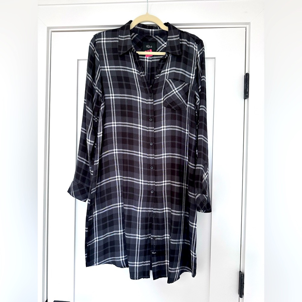 Plaid Maternity Dress